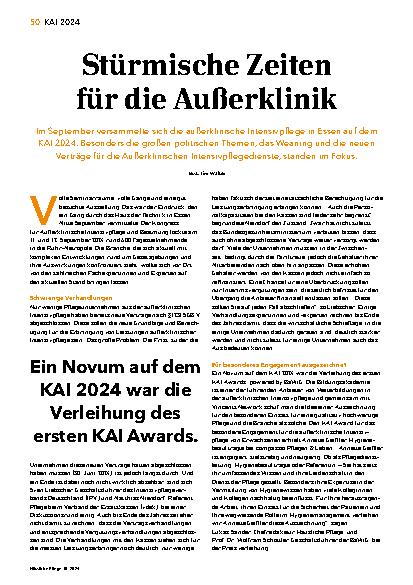 Vorschauseite 1: Stürmische Zeiten für die Außerklinik