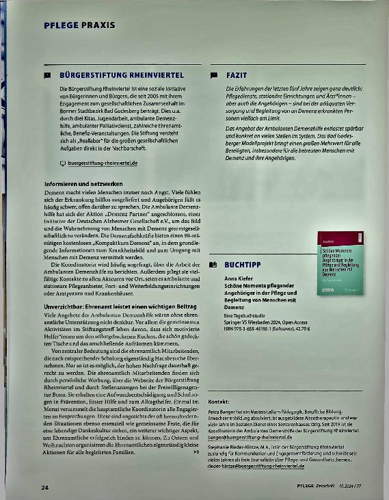 Vorschauseite 3: Ambulante Demenzhilfe - Teilhabe ermöglichen
