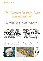 Vorschauseite 1: "Im Garten ist man Gott am nächsten"