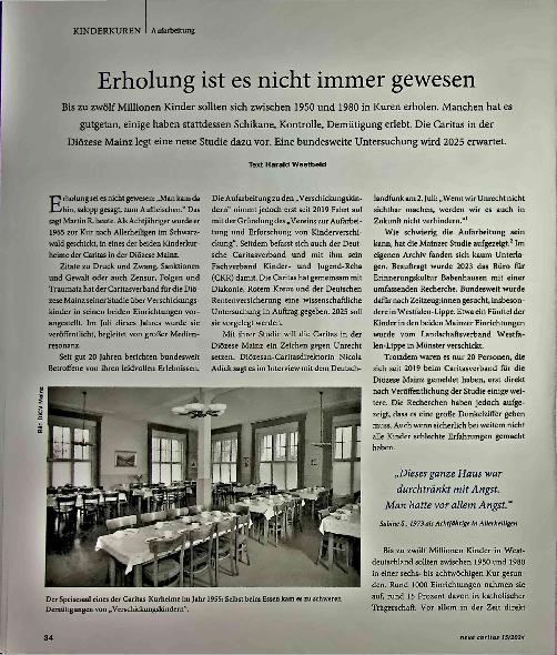 Vorschauseite 1: Erholung ist es nicht immer gewesen.