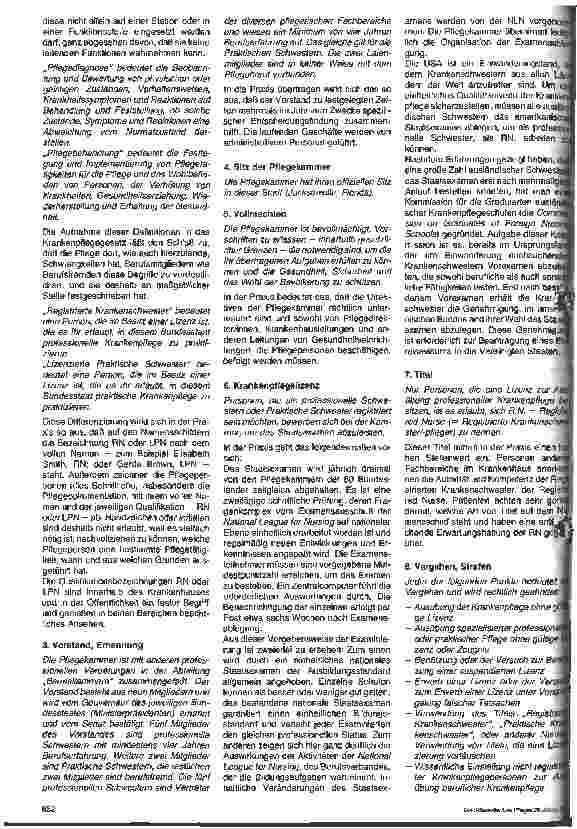 Vorschauseite 3: Die Rolle der Pflegekammer bei der Professionalisierung des Pflegeberufes - Erfahrungen aus den USA