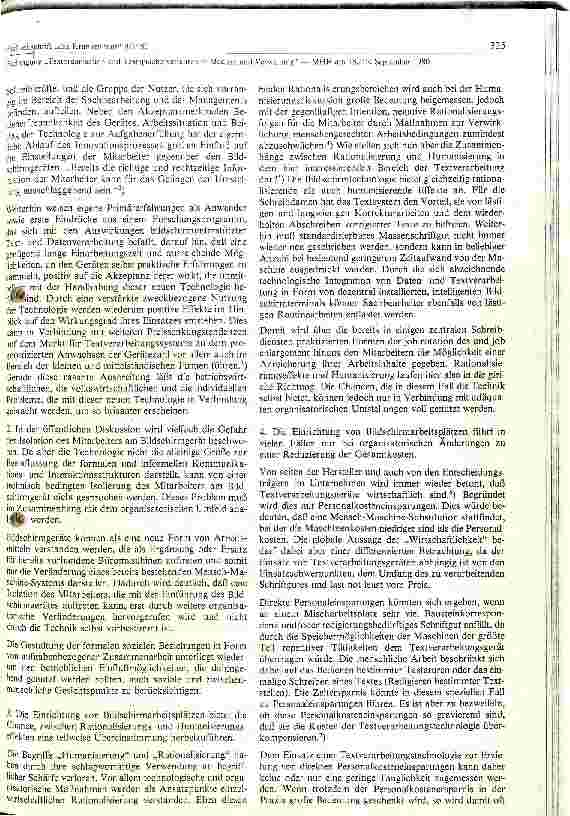 Vorschauseite 2: Untersuchung zum Einfluß von Bildschirmarbeitsplätzen auf die Arbeitsplatzstruktur aus soziologisch-ökonomischer Sicht