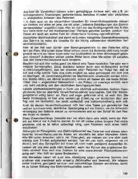 Vorschauseite 2: Syndrom Verwirrtheit - Aufgaben für das Pflegepersonal 2.Teil