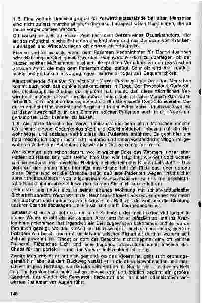 Vorschauseite 3: Syndrom Verwirrtheit - Aufgaben für das Pflegepersonal 2.Teil