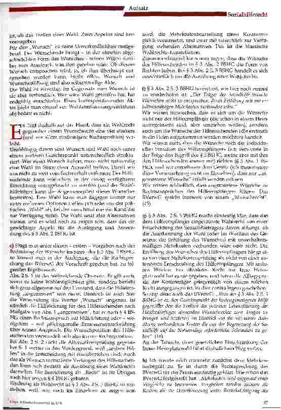Vorschauseite 3: Die Beschränkung der freien Heimplatzwahl für Sozialhilfeempfänger