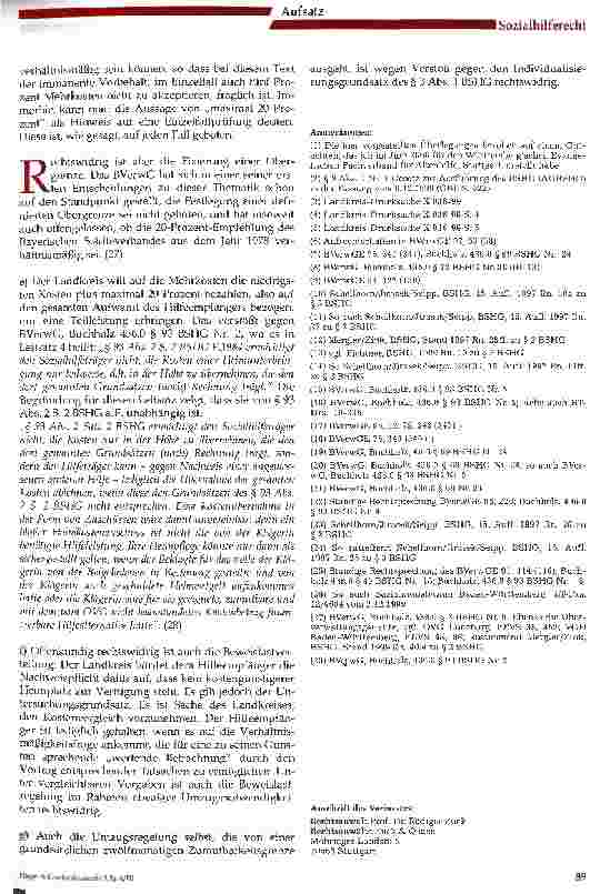 Vorschauseite 5: Die Beschränkung der freien Heimplatzwahl für Sozialhilfeempfänger