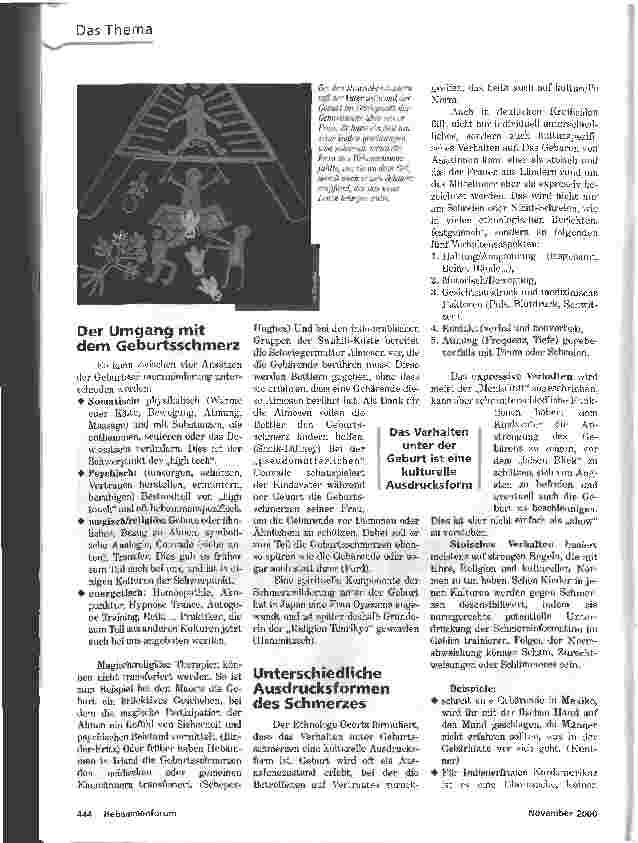 Vorschauseite 3: REGELN RITUALE REZEPTEGEBURTSSCHMERZ AUS ETHNOLOGISCHER SICHT