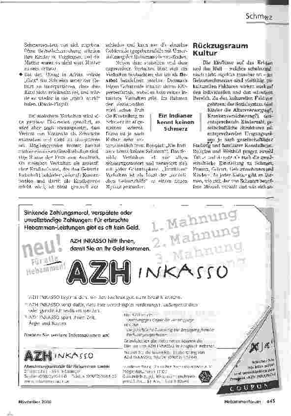Vorschauseite 4: REGELN RITUALE REZEPTEGEBURTSSCHMERZ AUS ETHNOLOGISCHER SICHT