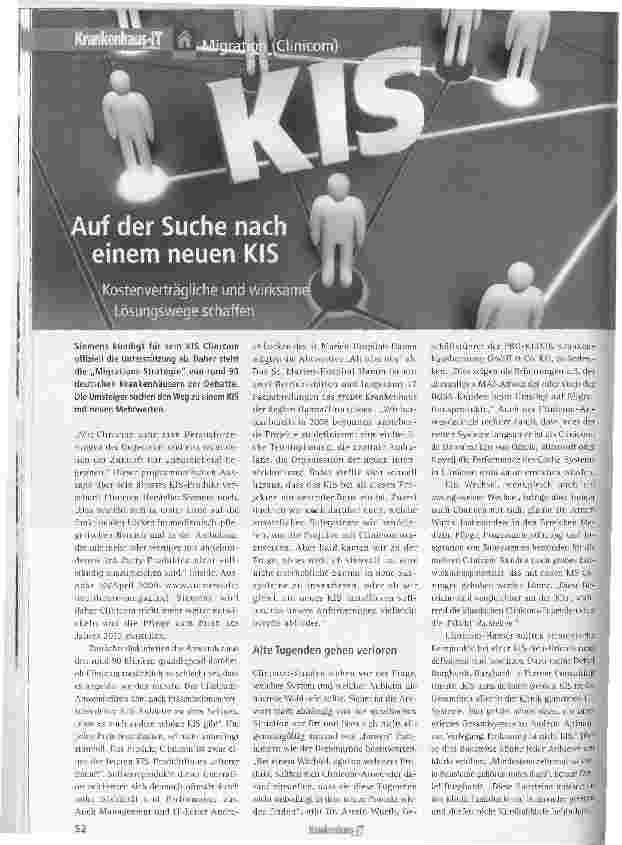 Vorschauseite 1: Auf der Suche nach einem neuen KIS