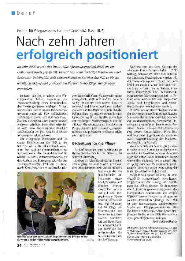 Vorschauseite 1: Nach zehn Jahren erfolgreich positioniert