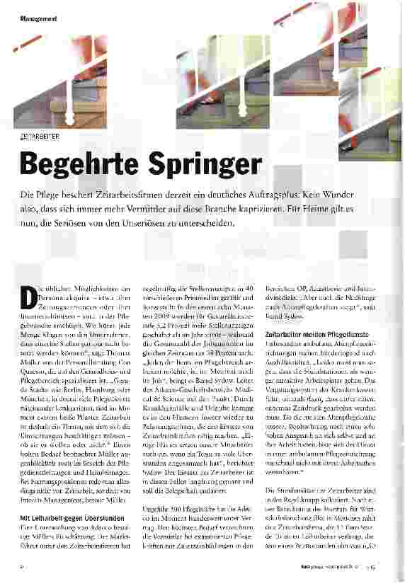 Vorschauseite 1: Begehrte Springer