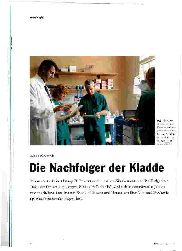 Vorschauseite 1: Die Nachfolger der Kladde