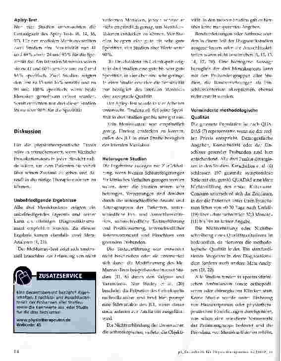 Vorschauseite 6: Differenzialdiagnostik bei Meniskusverletzungen