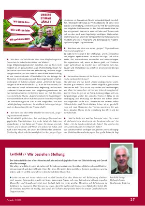 Vorschauseite 3: Wir sind bvkm – Landesverband des bvkm sein