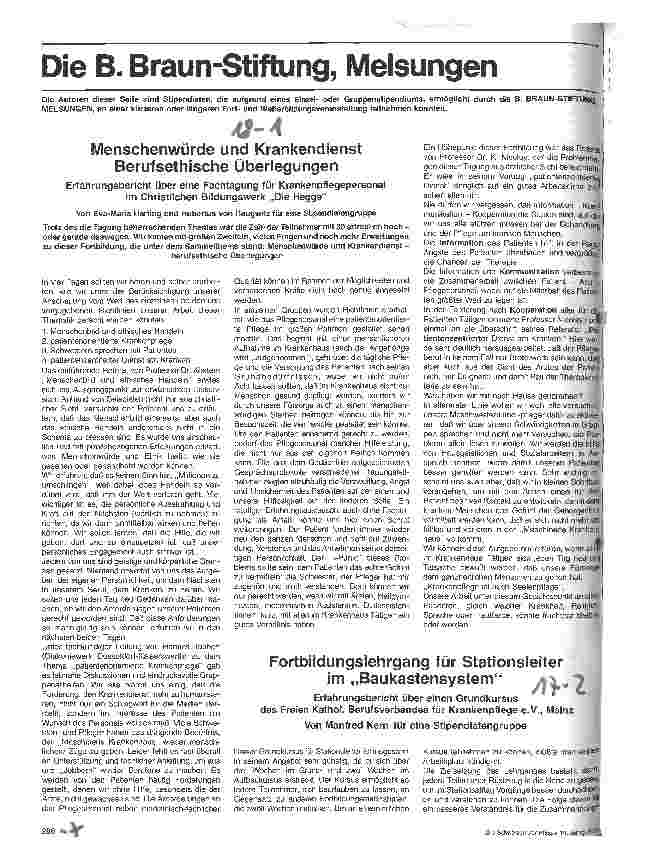 Vorschauseite 1: Menschenwürde und Krankendienst Berufsethische Überlegungen