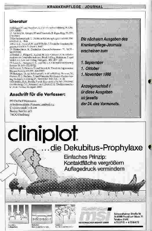 Vorschauseite 6: Aspekte der Belastung und Beanspruchung des Stützund Bewegungsapparates beim Klinikpersonal