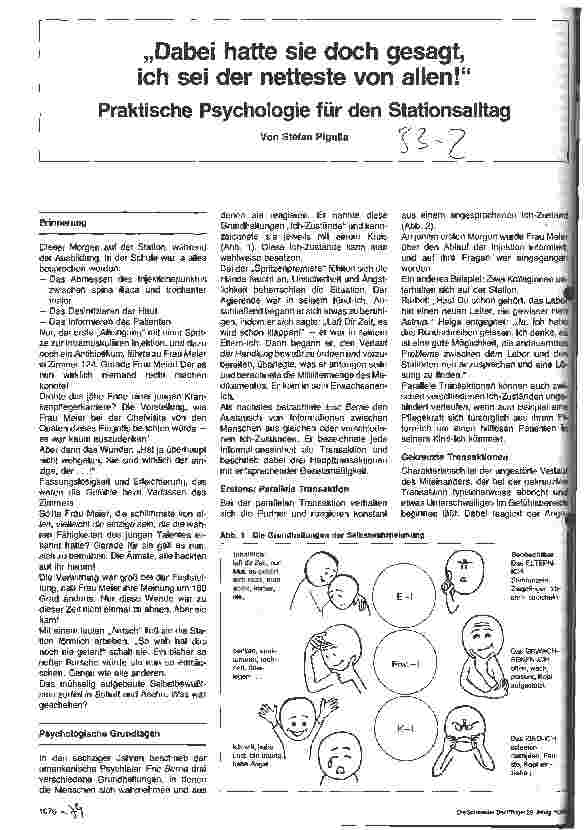 Vorschauseite 1: Dabei hatte sie doch gesagt ich sei der netteste von allen! Praktische Psychologie für den Stationsalltag