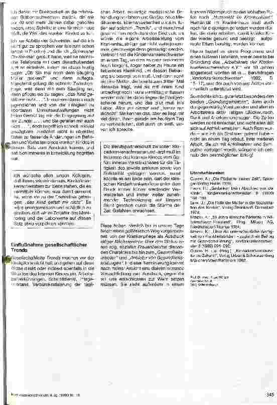 Vorschauseite 4: Das kranke Kind in unserer Gesellschaft