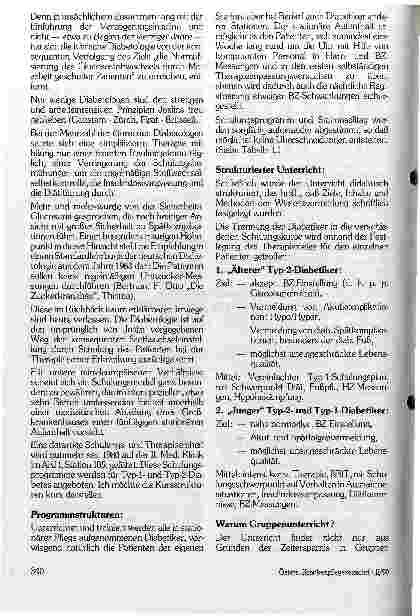 Vorschauseite 2: Die Bedeutung der Diabetikerschulung in der Diabetestherapie