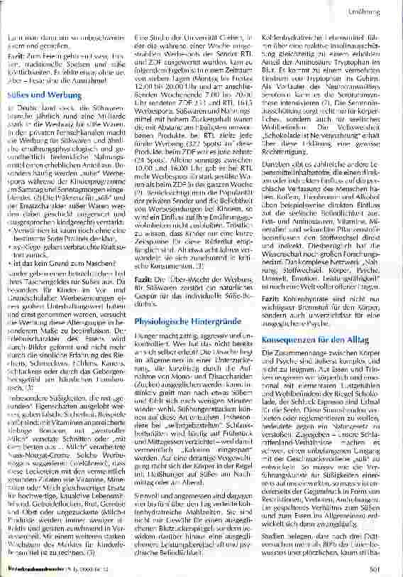 Vorschauseite 2: Die süße Lust - Psychologische Aspeke zur Bedeutung des Süßen