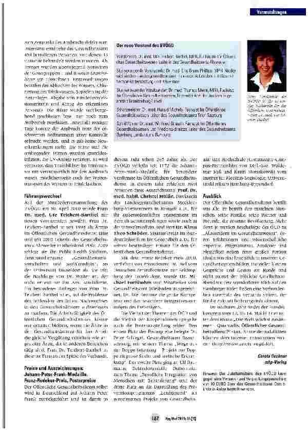 Vorschauseite 3: Moderne Öffentliche Gesundheitsfürsorge: Neue Herausforderungen des Öffentlichen Gesundheitsdiensts