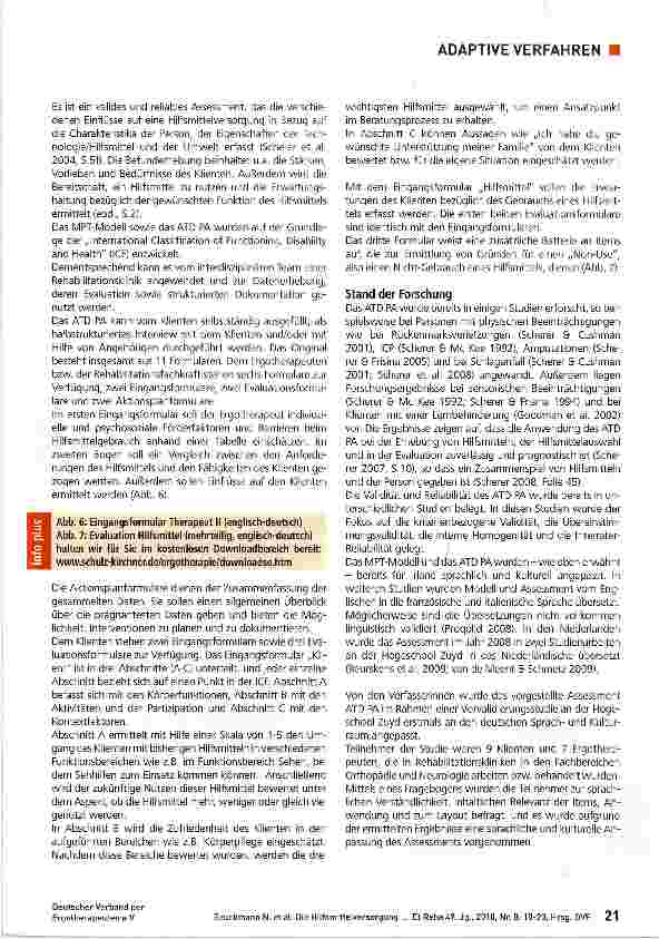 Vorschauseite 4: Die Hilfsmittelversorgung verbessern