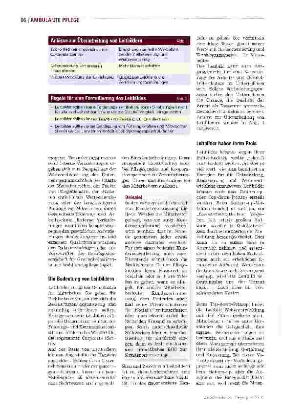 Vorschauseite 2: Unser Leitbild - Spannungsfeld zwischen Altem und Neuem