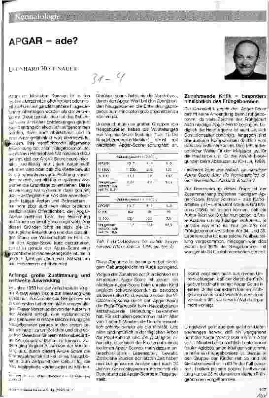 Vorschauseite 1: APGAR - ade?