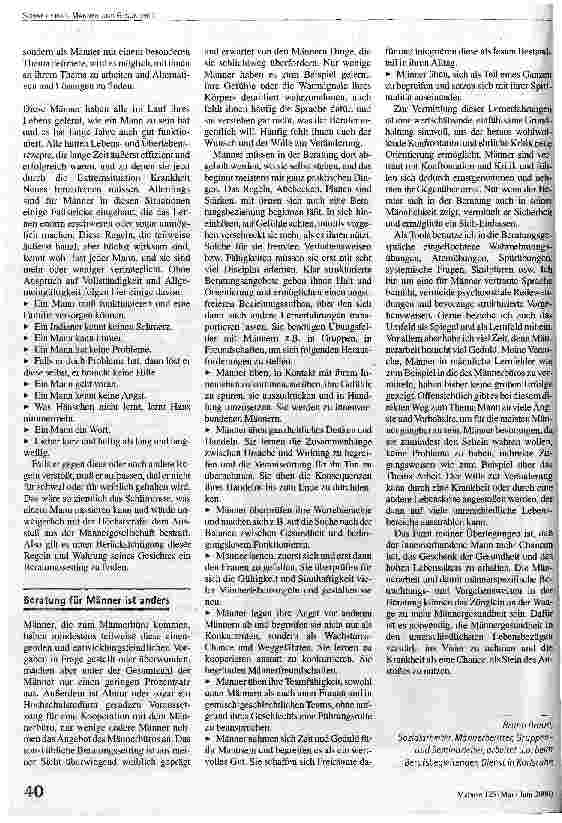 Vorschauseite 3: Ein Mann ein Wort Erfahrungen aus der Männerarbeit