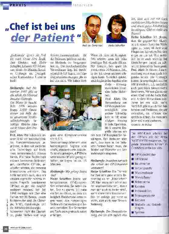 Vorschauseite 1: Chef ist bei uns der Patient
