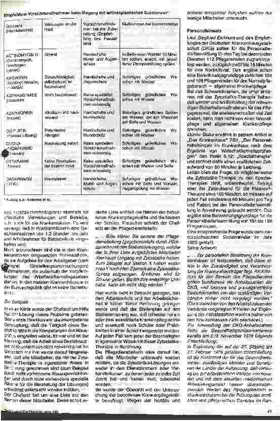 Vorschauseite 3: Sicherer Umgang mit Zytostatika 2. Teil: Praktische Umsetzung