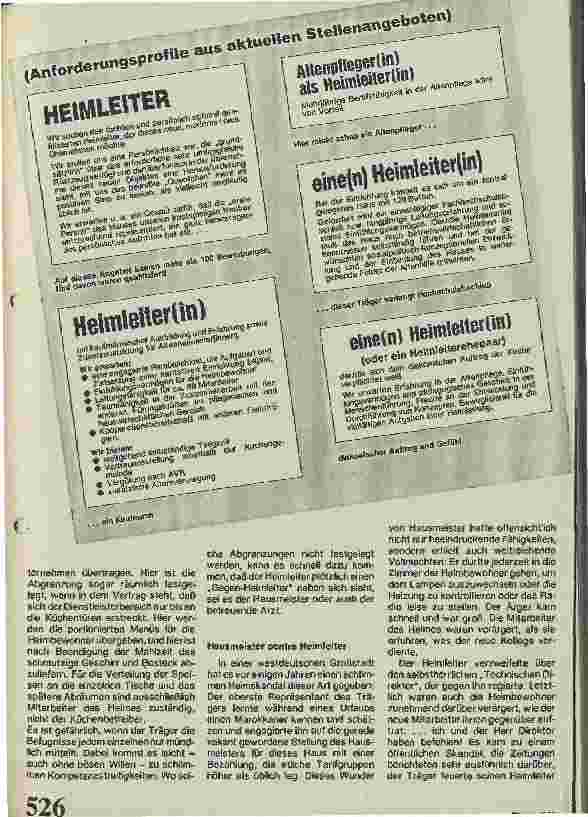 Vorschauseite 3: Wer bestimmt, was ein Heimleiter macht?