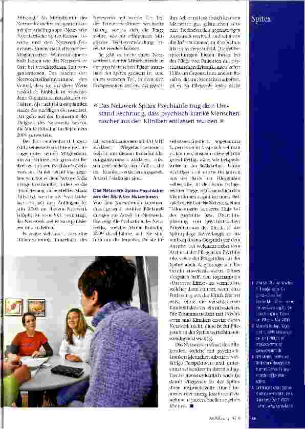 Vorschauseite 2: Netzwerk Spitex Psychiatrie