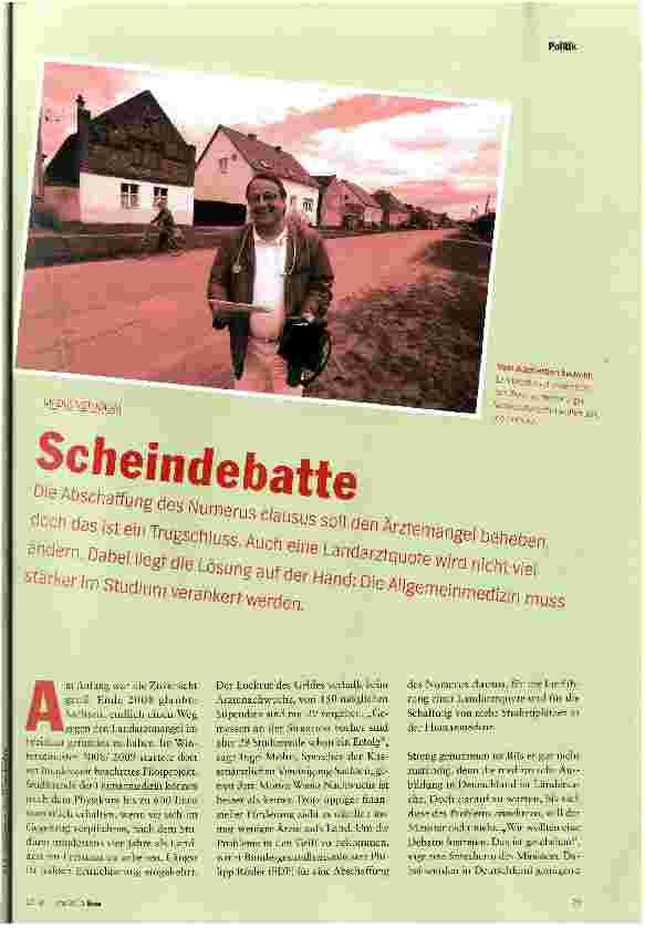 Vorschauseite 1: Scheindebatte