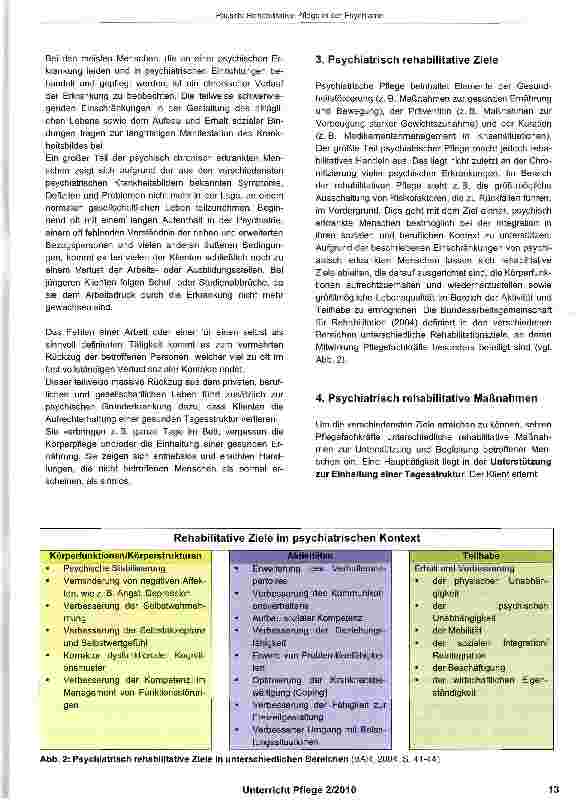 Vorschauseite 2: Rehabilitative Pflege in der Psychiatrie