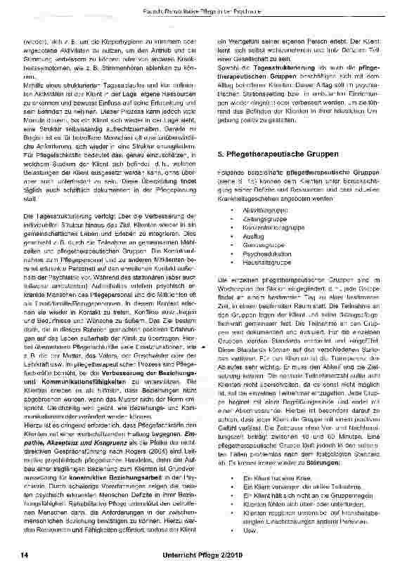 Vorschauseite 3: Rehabilitative Pflege in der Psychiatrie
