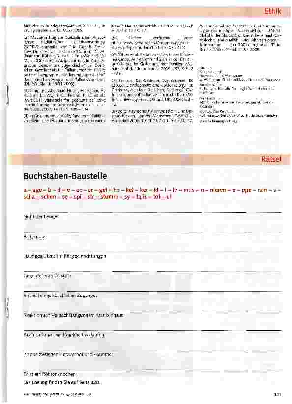 Vorschauseite 5: Spezialisierte Ambulante Pädiatrische Palliativversorgung (SAPPV)