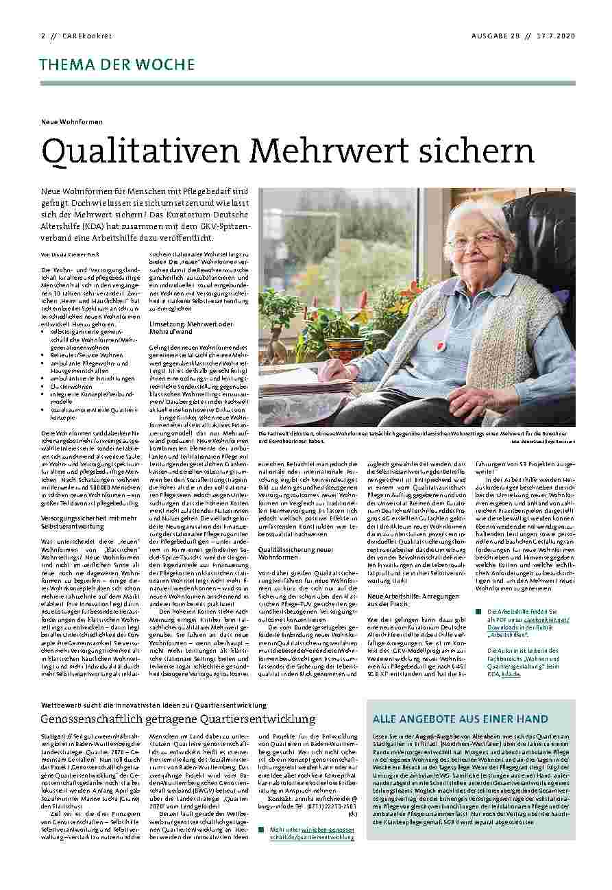 Vorschauseite 1: Qualitativen Mehrwert sichern