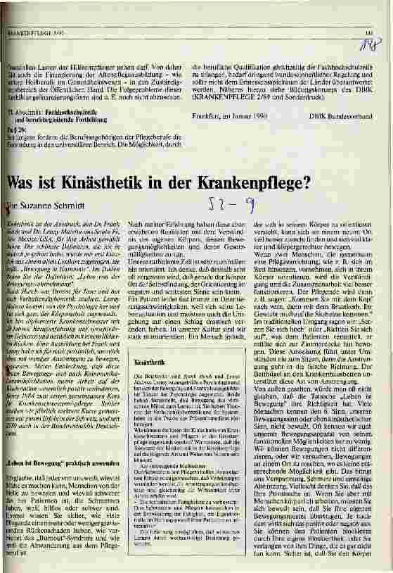 Vorschauseite 1: Was ist Kinästhetik in der Krankenpflege?