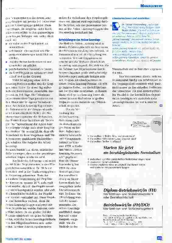 Vorschauseite 3: Action Learning im Pflegemanagement