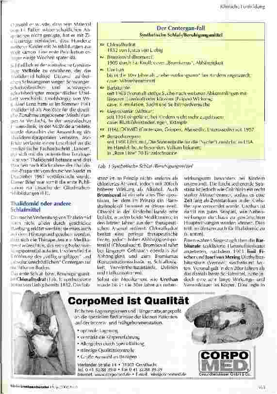 Vorschauseite 4: Der Contergan-Fall Die Katastrophe und ihre Konsequenzen