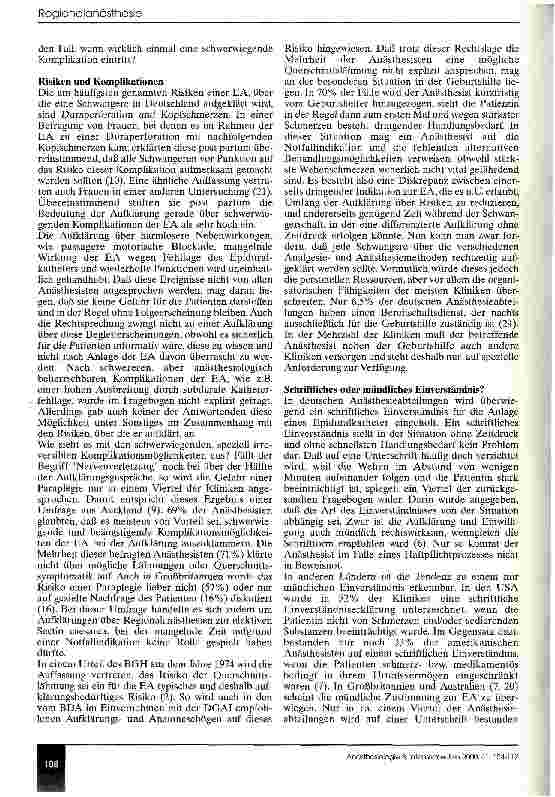 Vorschauseite 5: Geburtshilfliche Epiduralanalgesie: Aufklärung und Dokumentation