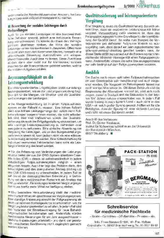 Vorschauseite 5: Anforderungen an ein leistungsorientiertes Krankenhausentgeltsystem