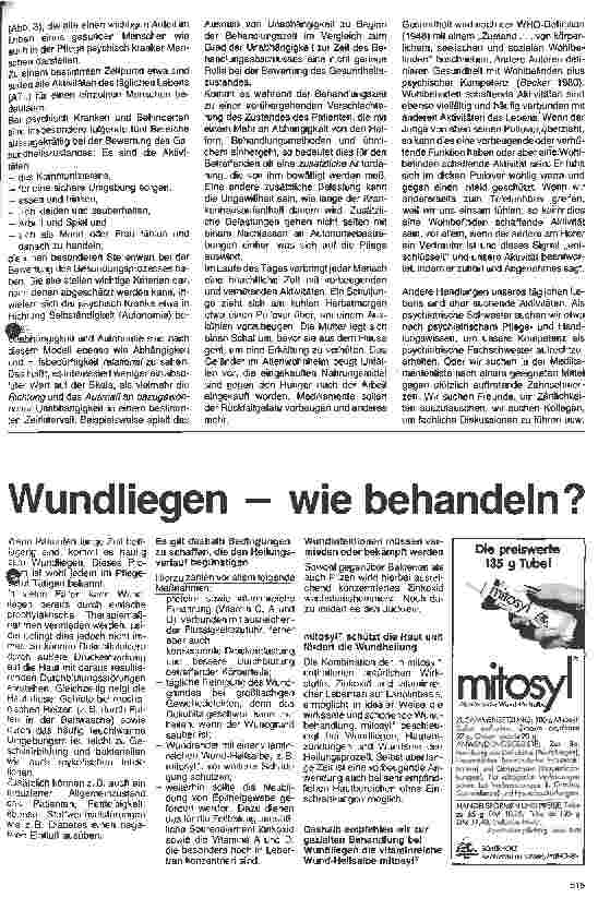 Vorschauseite 6: Psychiatrische Krankenpflege 1. Teil: Pflegemodelle