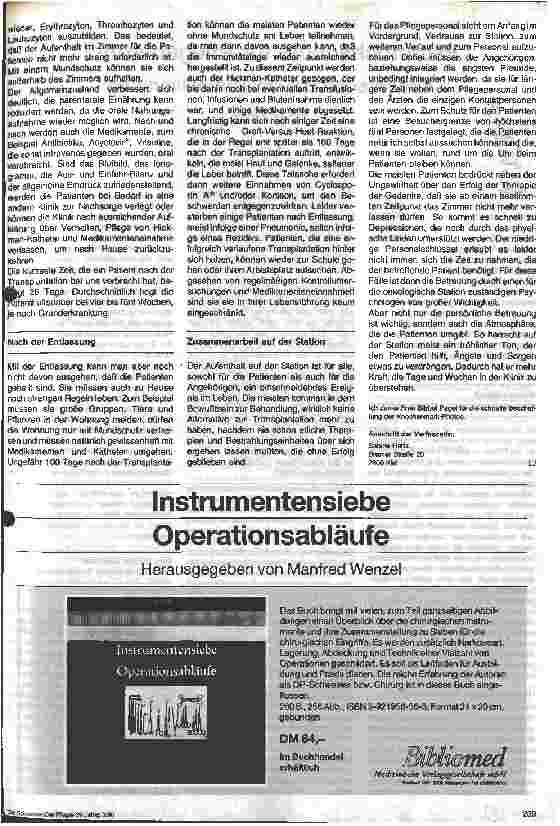 Vorschauseite 5: Knochenmarktransplantation bei Kindern und Erwachsenen