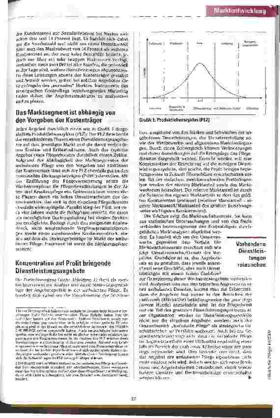 Vorschauseite 2: Arme Hunde, Sterne und Milchkühe Neue Angebote für Pflegedienste sichern höhere Deckungsbeiträge