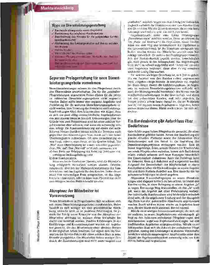 Vorschauseite 6: Arme Hunde, Sterne und Milchkühe Neue Angebote für Pflegedienste sichern höhere Deckungsbeiträge