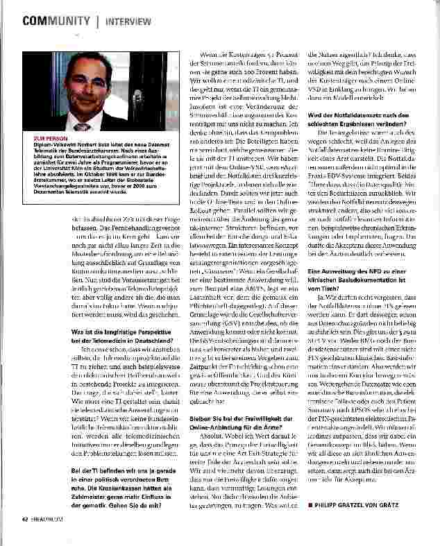 Vorschauseite 3: »TELEMEDIZIN UND TELEMATIK«