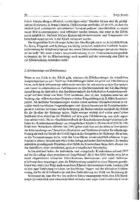 Vorschauseite 4: Zur Rolle von Klinikseelsorgern in der klinischen Ethikberatung