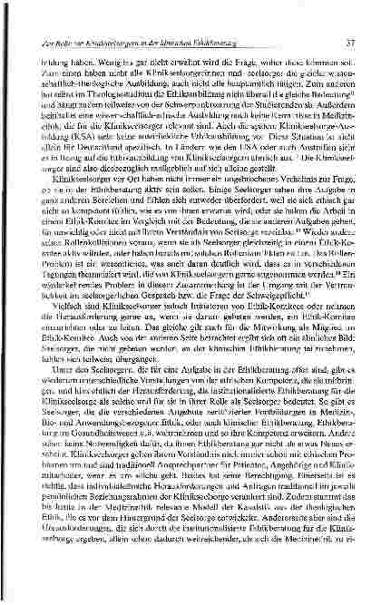 Vorschauseite 5: Zur Rolle von Klinikseelsorgern in der klinischen Ethikberatung
